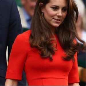 LK Bennett Red Rosalie Dress UK 10